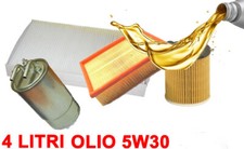 Kit 4 Filtri Tagliando Olio 5W30 Opel Corsa D 1.3 Cdti 55 66 Kw Purflux