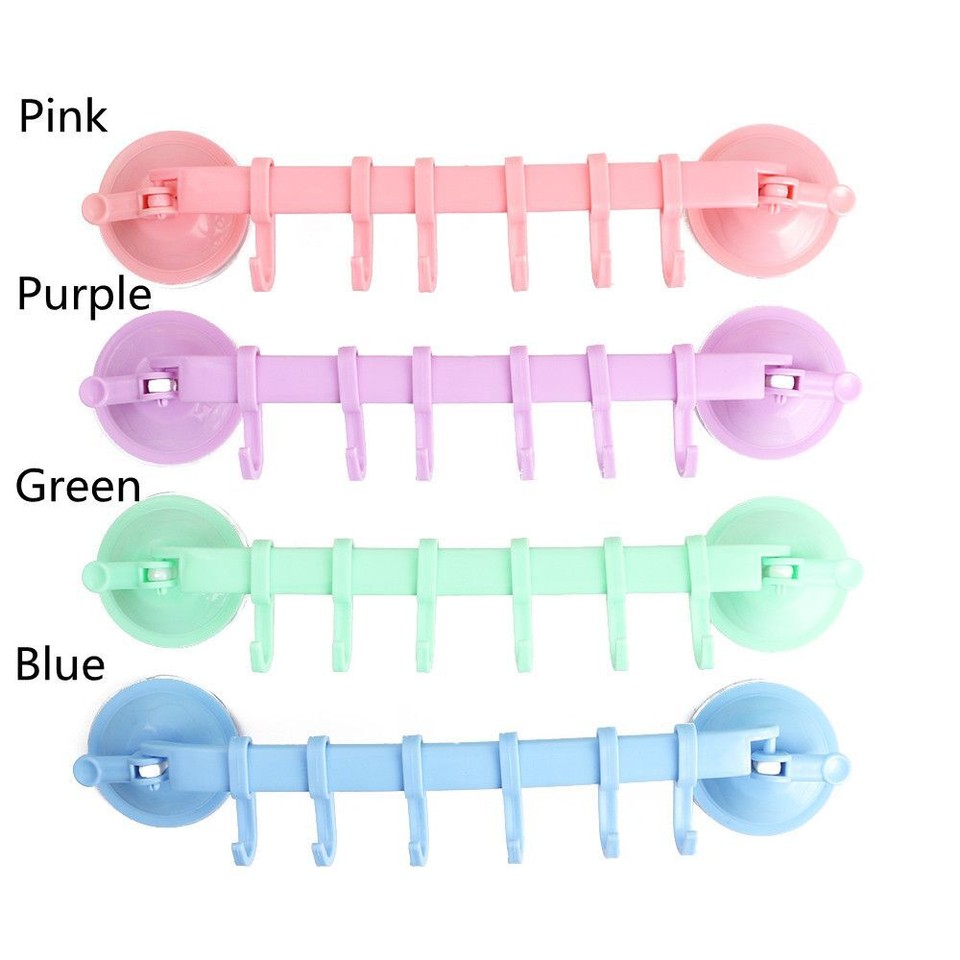 Hanging Wallmounted Vacuum Sucker Storage Holders Hooks Hanger Towel