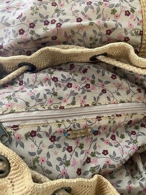 RARE Free People Boho Canvas Embellished Crystal Studded 