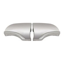 57 58 Ford Mercury Rear Fender Skirt Stainless Steel Scuff Plates Pads Pair New