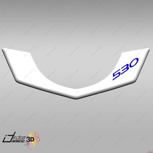 ADESIVO 3D PROTEZIONE ACCENSIONE PER YAMAHA TMAX T MAX 530 2012 ROSSO CARBON