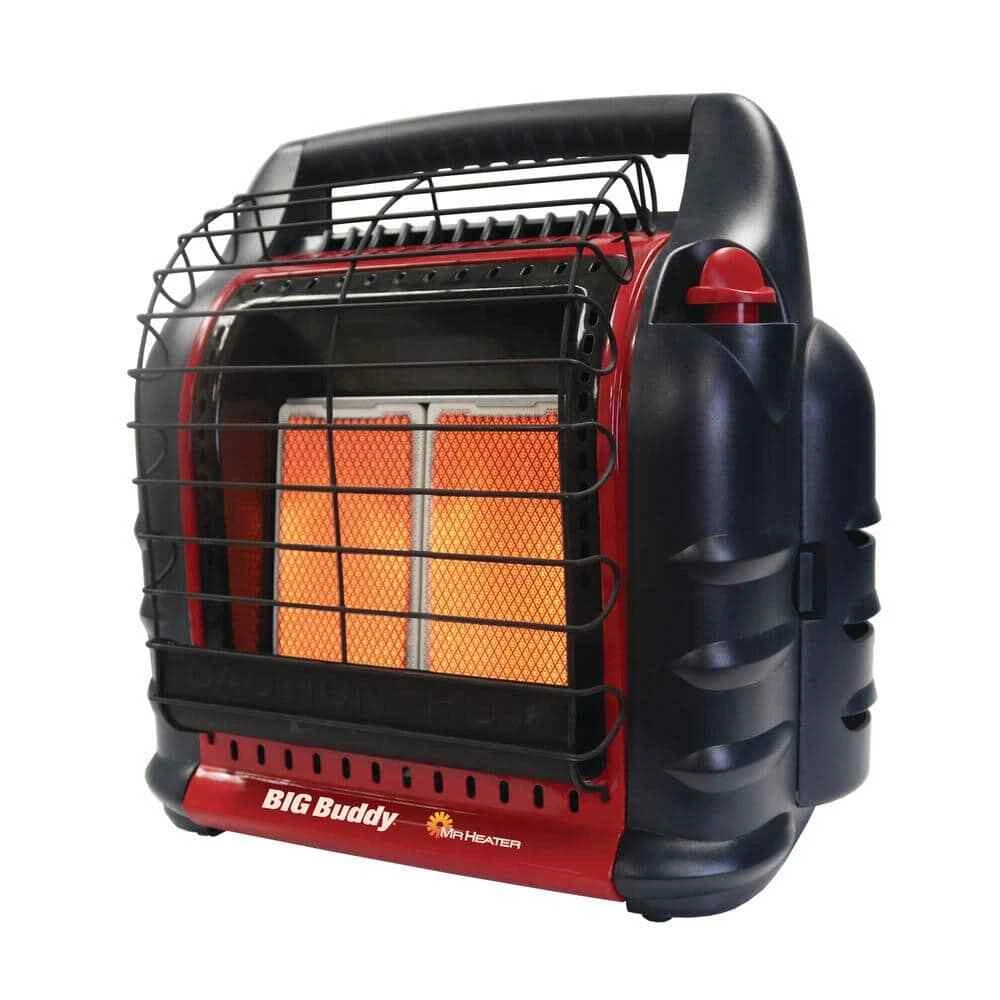 Mr. Heater Radiant Propane Space Heather W Handle Portable Indoor Outdoor Black