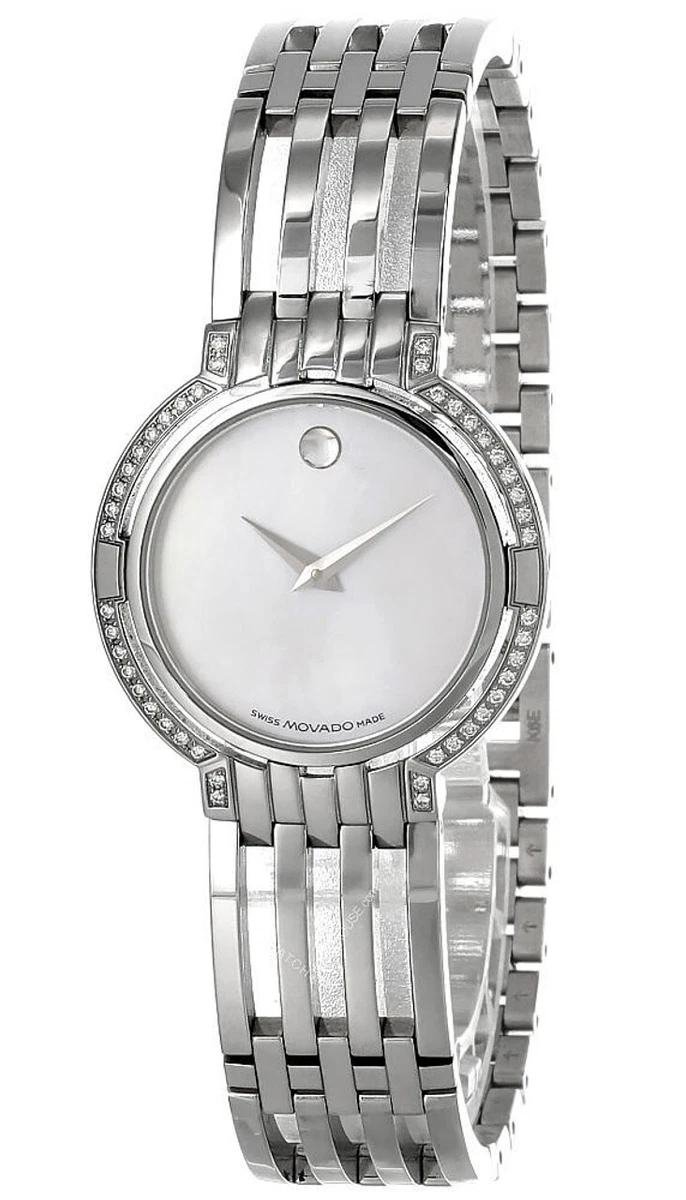 Movado white watches clearance