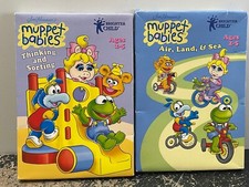 NEW--2 Muppet Babies PC games Air, Land, and Sea; Thinking and Sorting