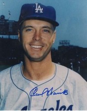 CARL WARWICK LOS ANGELES DODGERS SIGNED AUTOGRAPHED 8X10 PHOTO W/ COA