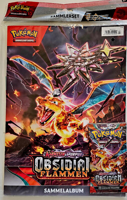 Pokemon Obsidian Flammen verschiedene  / Sammelalbum + Booster + Poster NEU