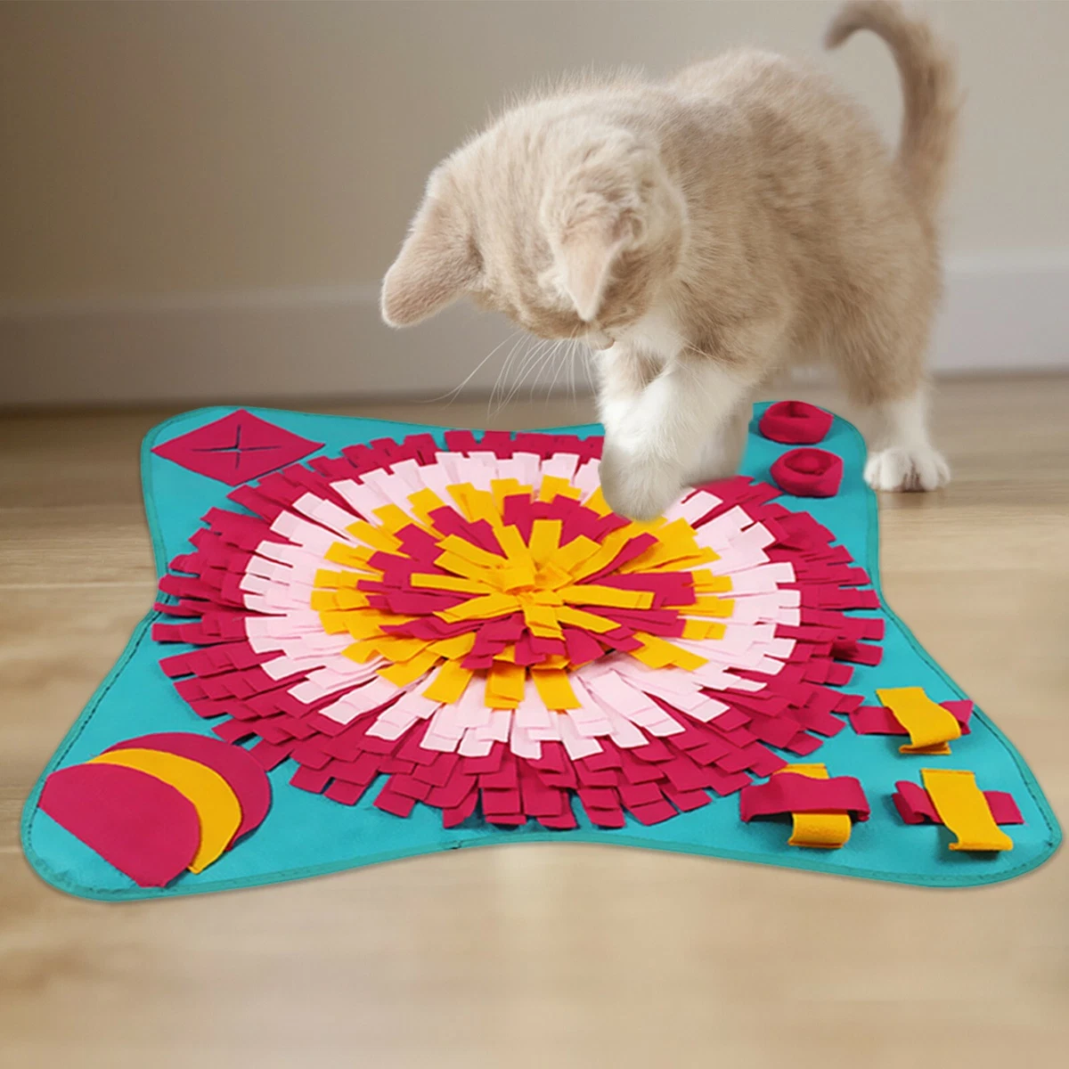 The Snuffle Mat - Food Puzzles for Cats