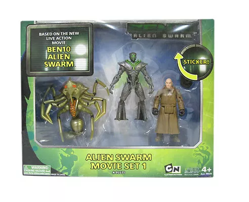 NEW Ben 10 - ALIEN SWARM MOVIE SET 1 - Queen VALIDUS Nanomech 4 Action  Figures