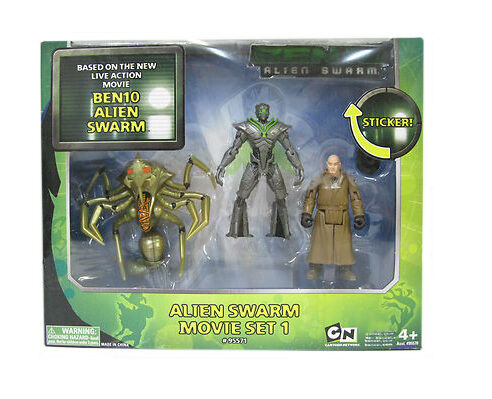 Ben 10 Alien Swarm Movie Set 1 Action Figure 3-Pack Set 2010 Bandai- NEW  45557955717