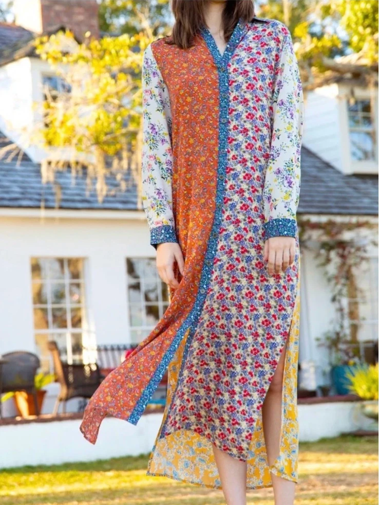 Natural Life Floral Maxi Dress Medium Boho Summer Hippie Duster NWT
Opens in a new window or tab