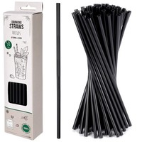 Trinkhalme 50 StüCk Schwarz 22Cm Wiederverwendbar SpüLmaschinenfest Vilde 259657