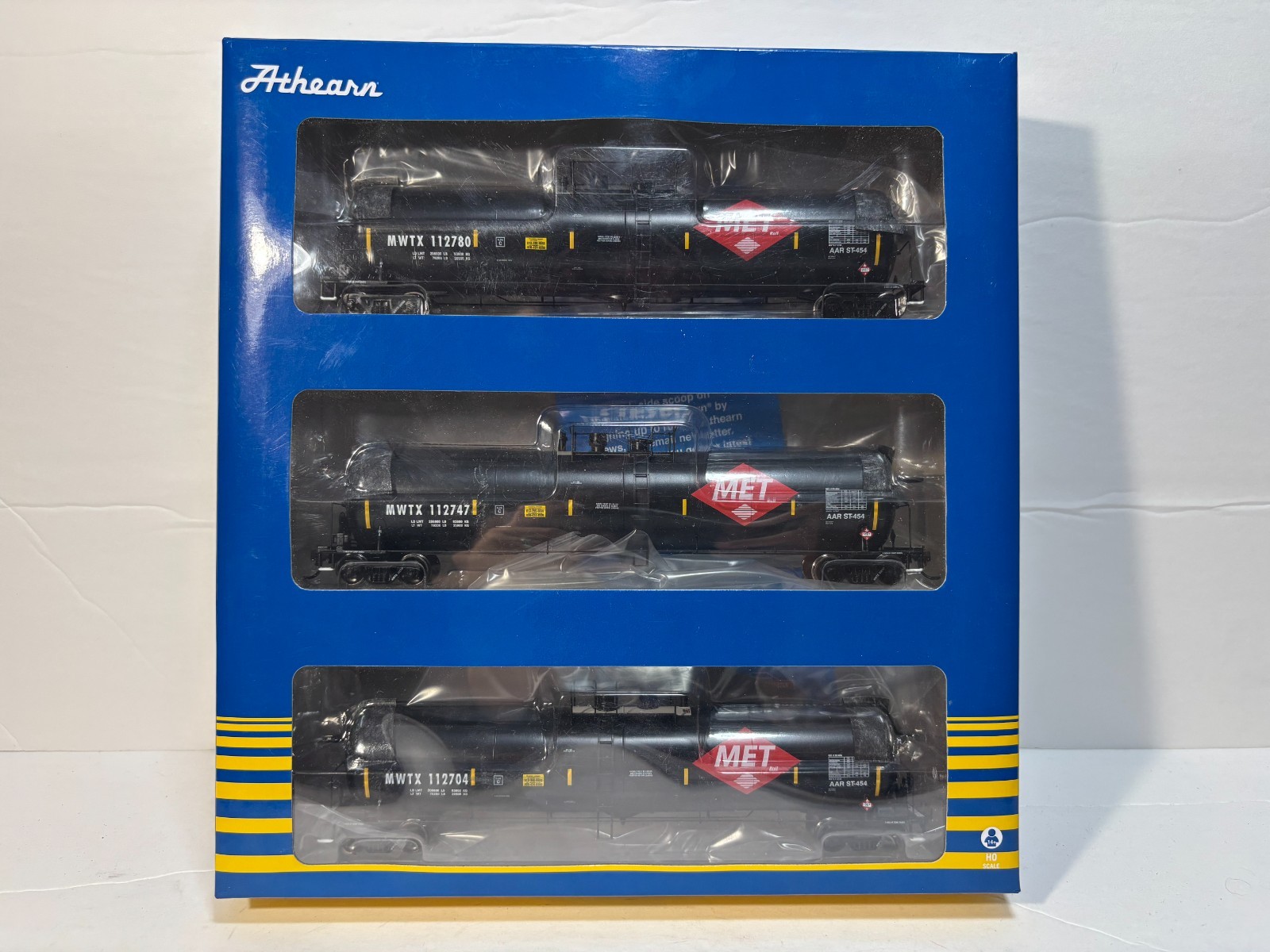 Athearn ATH29914 HO Midwest Ethanol Transport 30K Gallon Ethanol Tank Car 3-Pack
