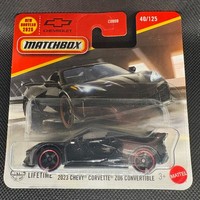 Matchbox 2023 Chevy Corvette Z06 Convertible Schwarz 40/125 Auto Modell 1:64
