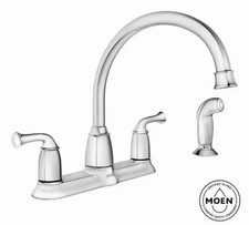 Moen Banbury CA87553 High-Arc Kitchen Faucet -Chrome
