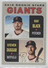 2019 Topps Heritage Rookie Stars Steven Duggar Ray Black #267 fm0
