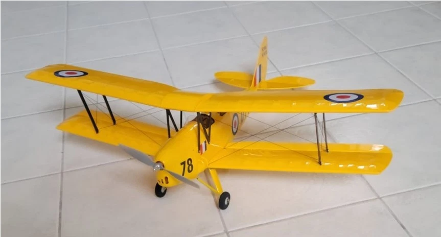 DWH SCG39 DH-TIGER MOTH ARTF 800mm W/S, YELLOW, COMPLETE - Image 3 of 4