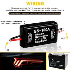 Universal Third Brake Light Stop Light Strobe Pulsing Flashing Module Controller