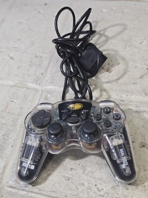 Mad Catz Controller PlayStation 2 PS2 - Wired Clear Transparent - Untested