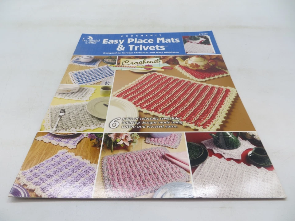 lot of 8 Annie's Attic Crochet Pattern Books Pot Holders / Pineapples / Flowers - Image 4 of 4