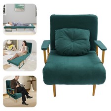 Adjustable Sofa Bed Folding Arm Chair Sleeper Leisure Recliner Lounge Couch