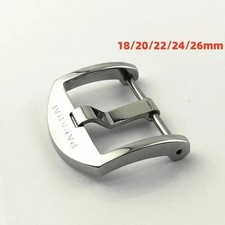 Stainless Steel Buckle Fit for Panerai 18/20/22mm Polished Matte Clasp Screw Pin