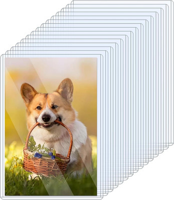 15 Pack Rigid Print Protectors 5'' x 7'' Clear Photo Protectors Hard Plastic Ph...