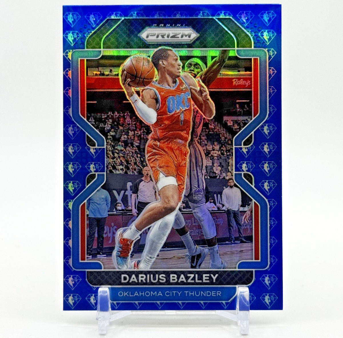 Darius Bazley 2021-22 Panini Prizm #237 NBA 75th Anniversary Prizm Thunder NM
