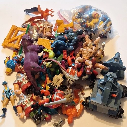Vtg 10 Lbs Motu BROKEN Masters Of The Universe He-Man Figures Parts Lot X2
