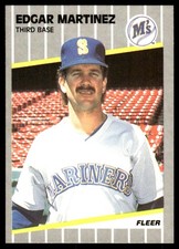 Edgar Martinez 1989 Fleer #552 Mariners MLB READ FREE SHIPPING AutographDen