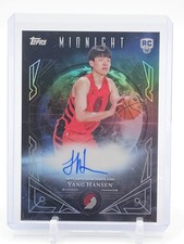 YANG HANSEN 2025-26 TOPPS MIDNIGHT ROOKIE RC AUTO #MSR-YH TRAIL BLAZERS Q6196
