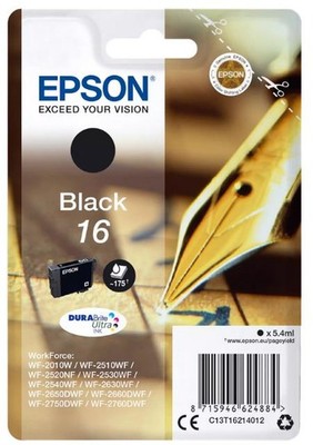 Epson Genuine 16 Ink Fountain Pen Standard (WF-2630WF, WF-2650DWF, WF-2660DWF, ...