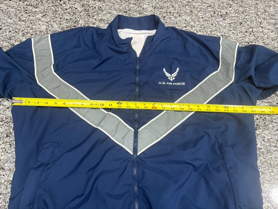 US Air Force Skilcraft Zip Up Jacket Windbreaker Large Regular Super Clean!! - Image 4 of 4