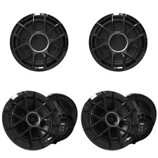 Wet Sounds Marine Zero Series Black XZ Grill Boat Speaker Bundle 4 8"  2 ...