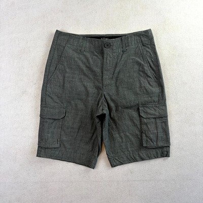 Apt. 9 Cargoshorts Herren Größe 30 grau strukturiert Premier Flex Freizeit flache Vorderseite