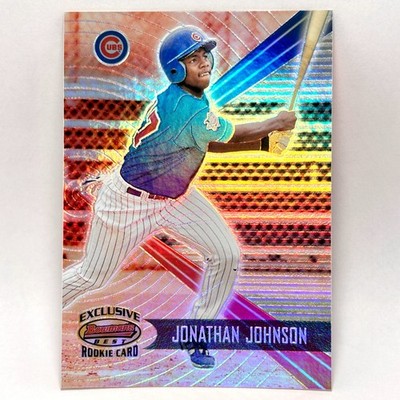 2001 Bowman's Best- Exclusive RC #194 Jonathan Johnson serial #'d /2999 Cubs NM+