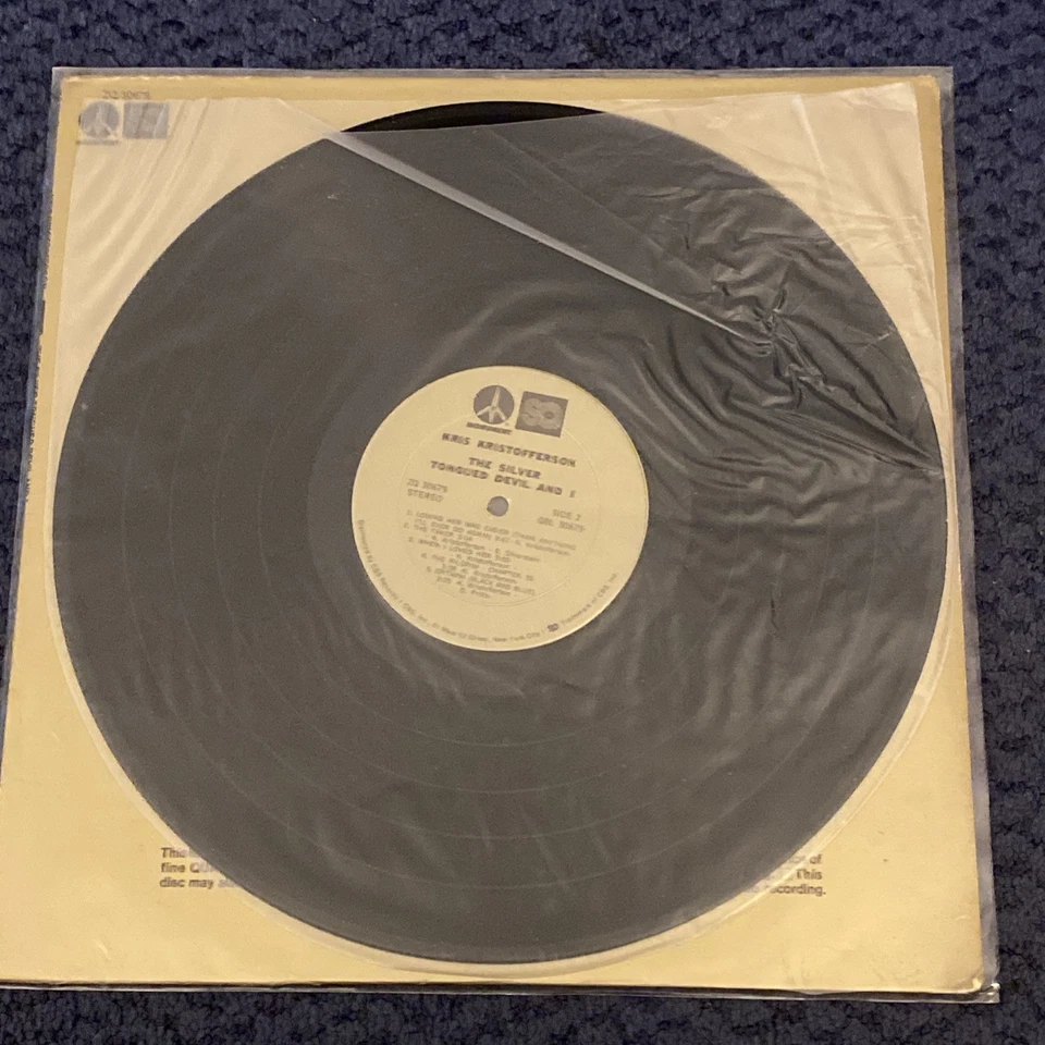 Kris Kristofferson - The Silver Tongue Vinyl LP ZQ 30679 Quadraphonic VERYGOOD+ - Image 3 of 3