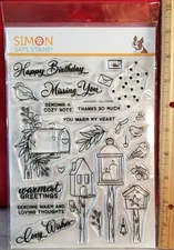 Simon Says Stamp! - Cozy Wishes #SSS202450C -6x8 Clear Stamp Set - 2021 - unopnd
