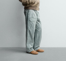 ZARA Uomo Samuel Ross SR_A PANTALONE TECNICO CARGO ACQUAMARINA 3918352426 MEDIO