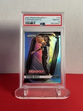 2024-25 Panini Prizm Monopoly Stephon Castle #75 Light Blue Prizm RC /249 PSA 10