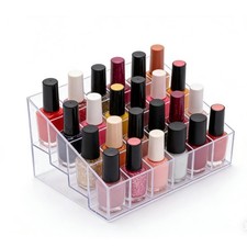 Nail Polish Organizer Holder,24 Slots Nail Organizer Rack, Clear Acrylic Nail...