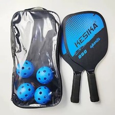Pickleball Paddle Set 2 Rackets 4 Balls with Carrying Case Outdoor Sports US