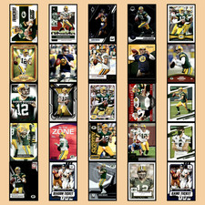 Aaron Rodgers Lot 25 Football Cards 2015 Panini Clear Vision Shots Packers Set