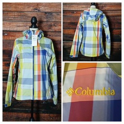 Columbia Sportswear Rain Jacket M Silver Ridge Full Zip Hooded 
