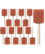 Bates Foam Paint Brushes, 2-Inch, 16 Pack, Orange 2 Inch, 16