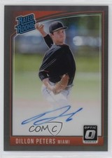 2018 Panini Donruss Optic Black Prizm /25 Dillon Peters #RRS-DP Auto r9d