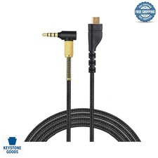 2m SteelSeries Arctis Headset Audio Extension Cable - Braided Gold-Plated Jack