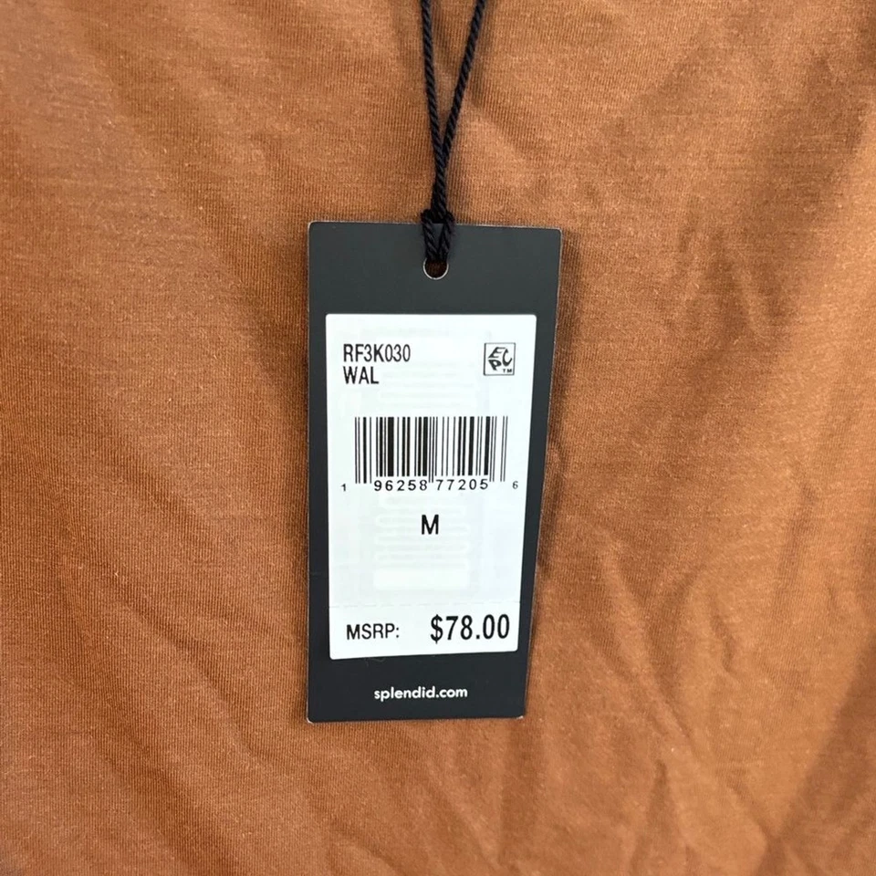 Camiseta sin mangas Kate Young X Splendid elegante marrón seda para mujer talla M Foto 4 de 4