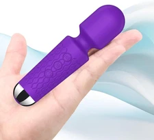Personal Mini Massager - Handheld Quiet & Waterproof - 20 Speeds 8 Patterns V...