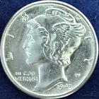 1943-S Mercury Silver Dime BU