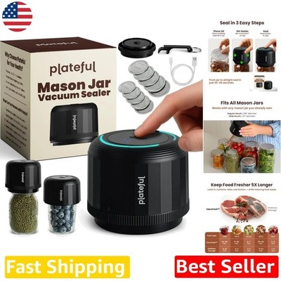 Mason Jar Vacuum Sealer, Extend Freshness, Reduce Waste, Canning Machine